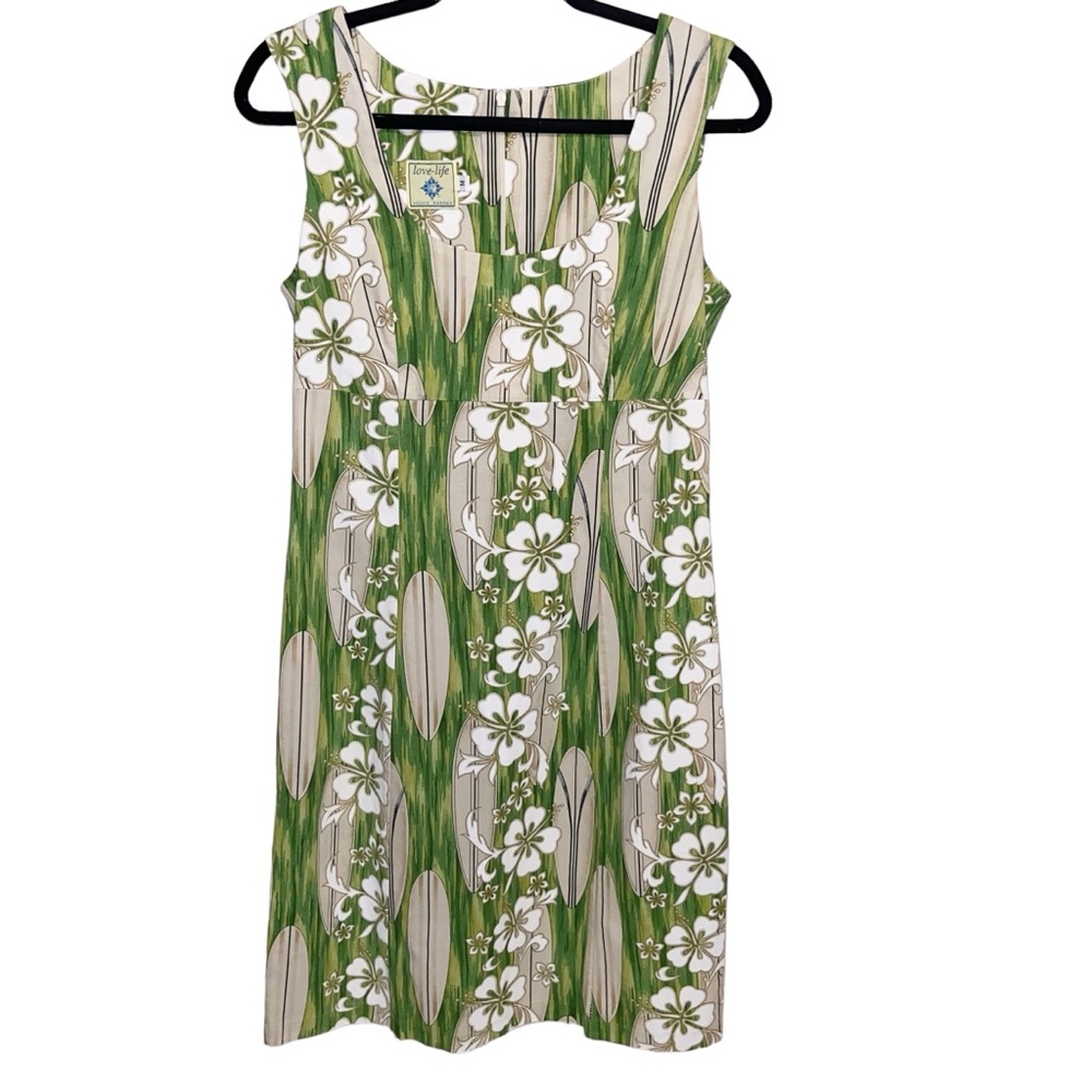 Love Life Felice Peppas Dress Womens Medium USA Floral Hawaiian Coconutgirl Boho
